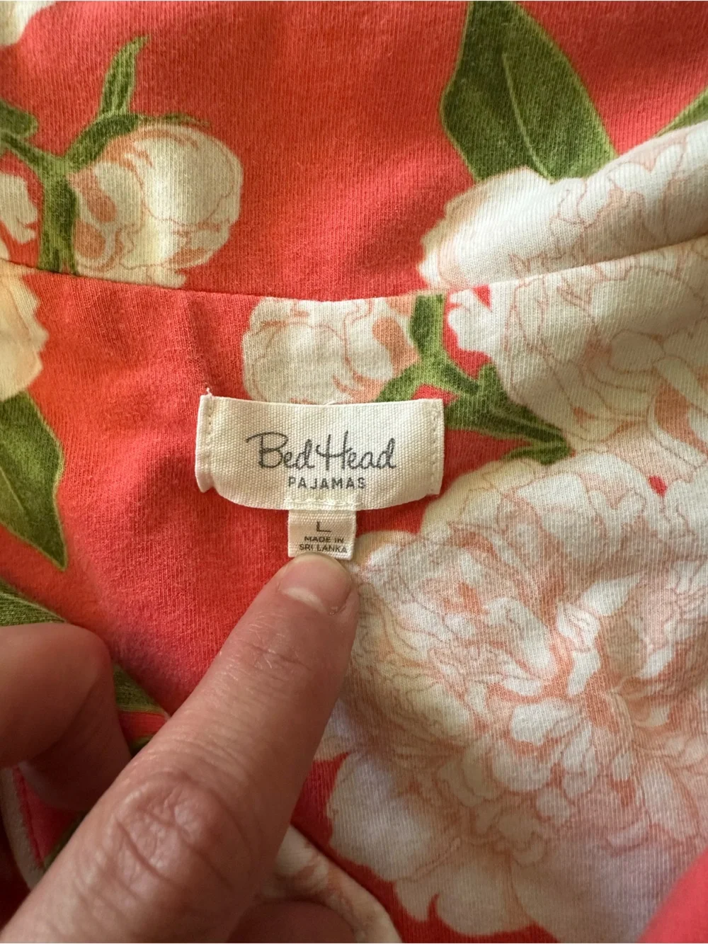 BedHead Pajamas Cropped Perfect Peonies Jersey Pajama Set - Picture 4 of 9